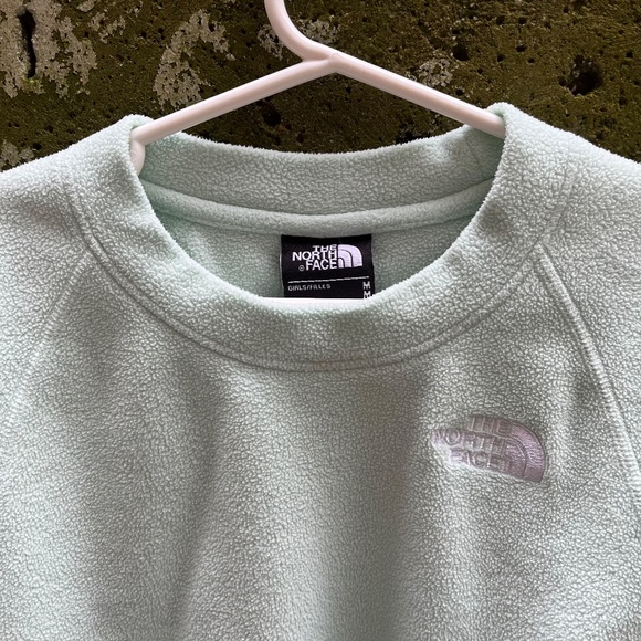North Face Girl's Fleece Sweatshirt / Pullover, Seafoam / Pale Green, Med 10-12 - Picture 1 of 7